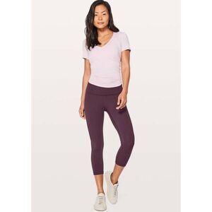 LULULEMON ATHLETICA Wunder Under Crop 'Full On Luxtreme 21' Size 4